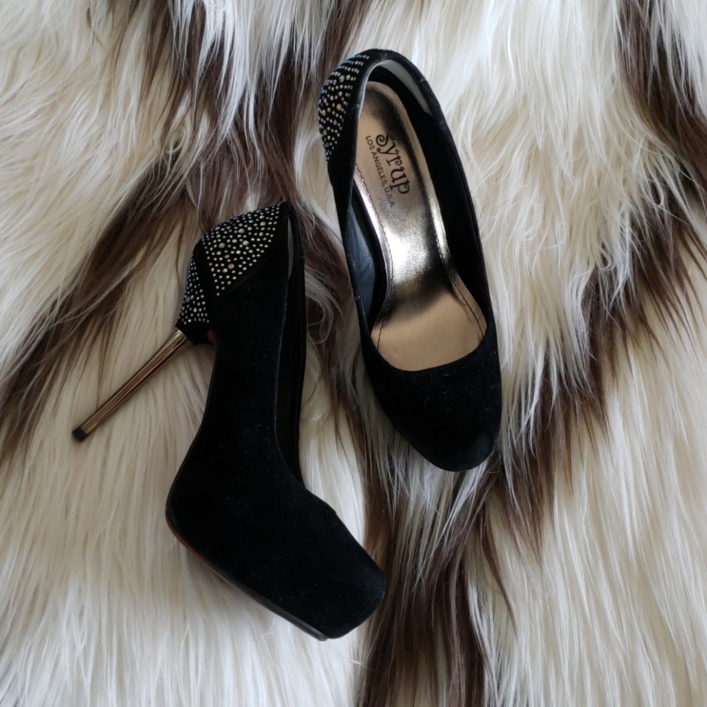 Syrup black high heels
